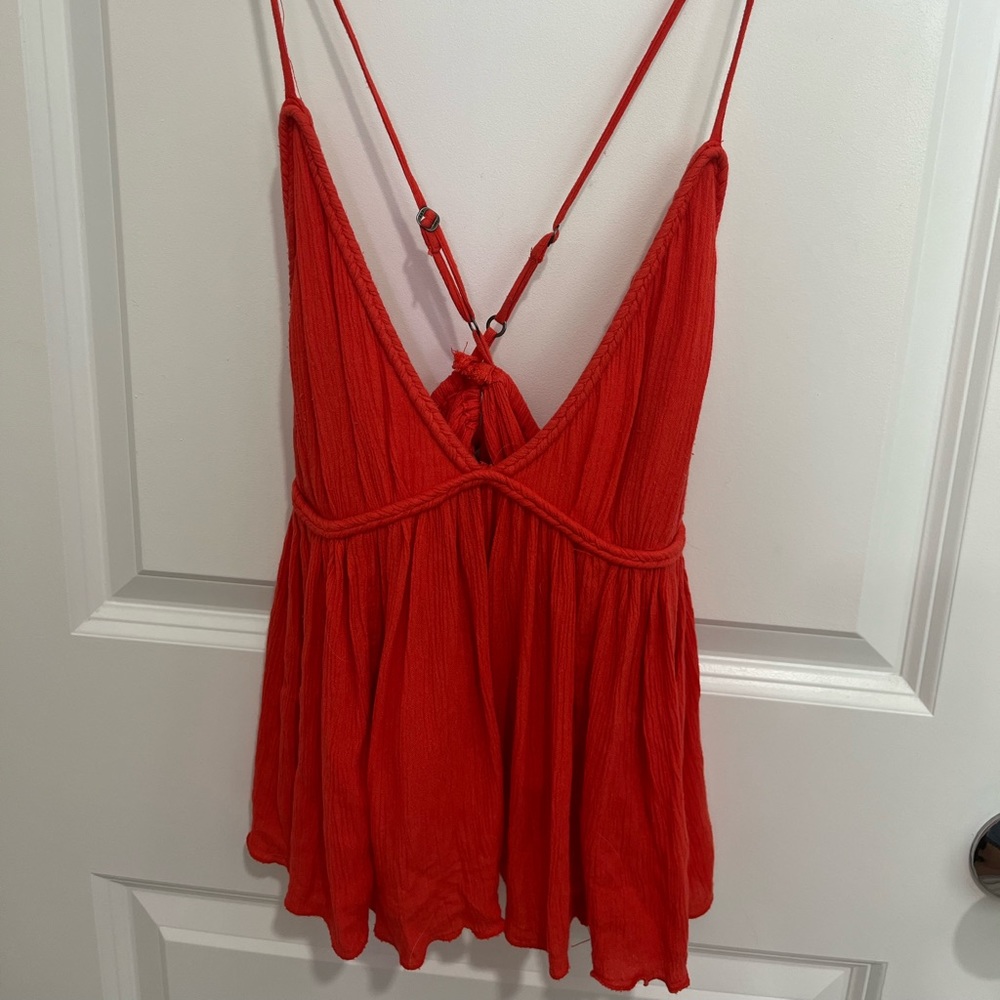 Abercrombie Red Strappy Tank